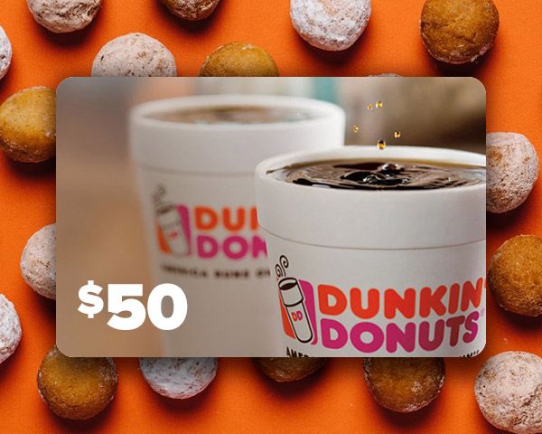 Dunkin Donuts gift card balance check online
