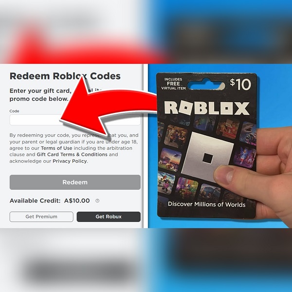 how to redeem roblox gift card on mobile